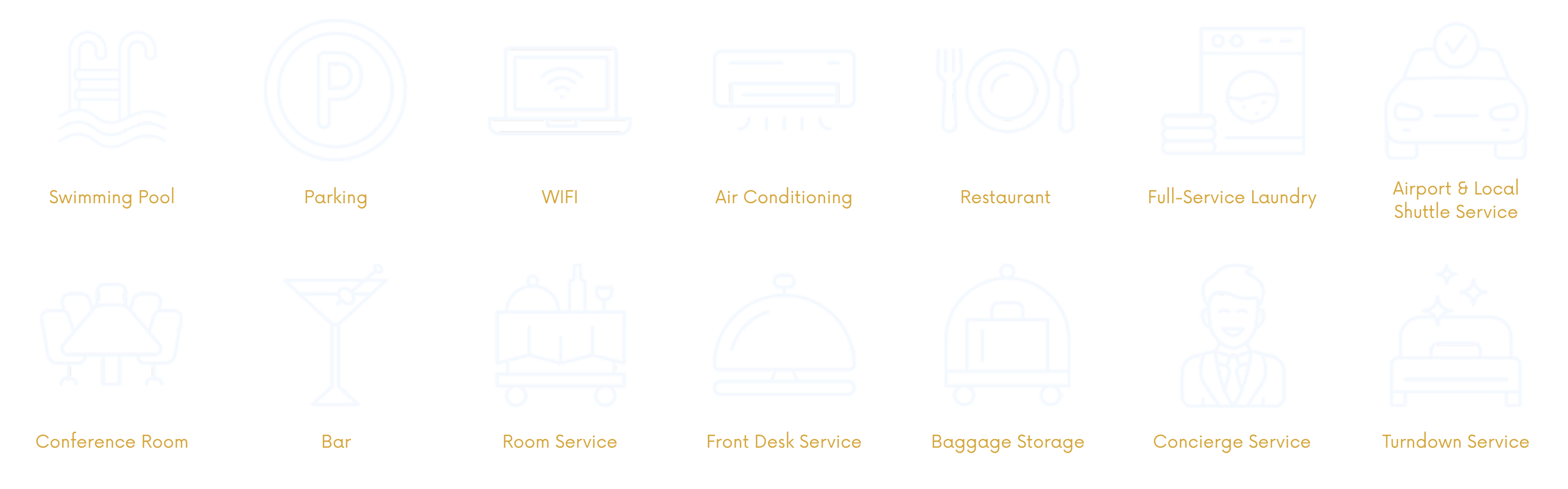 Amenities at Presidential hotels